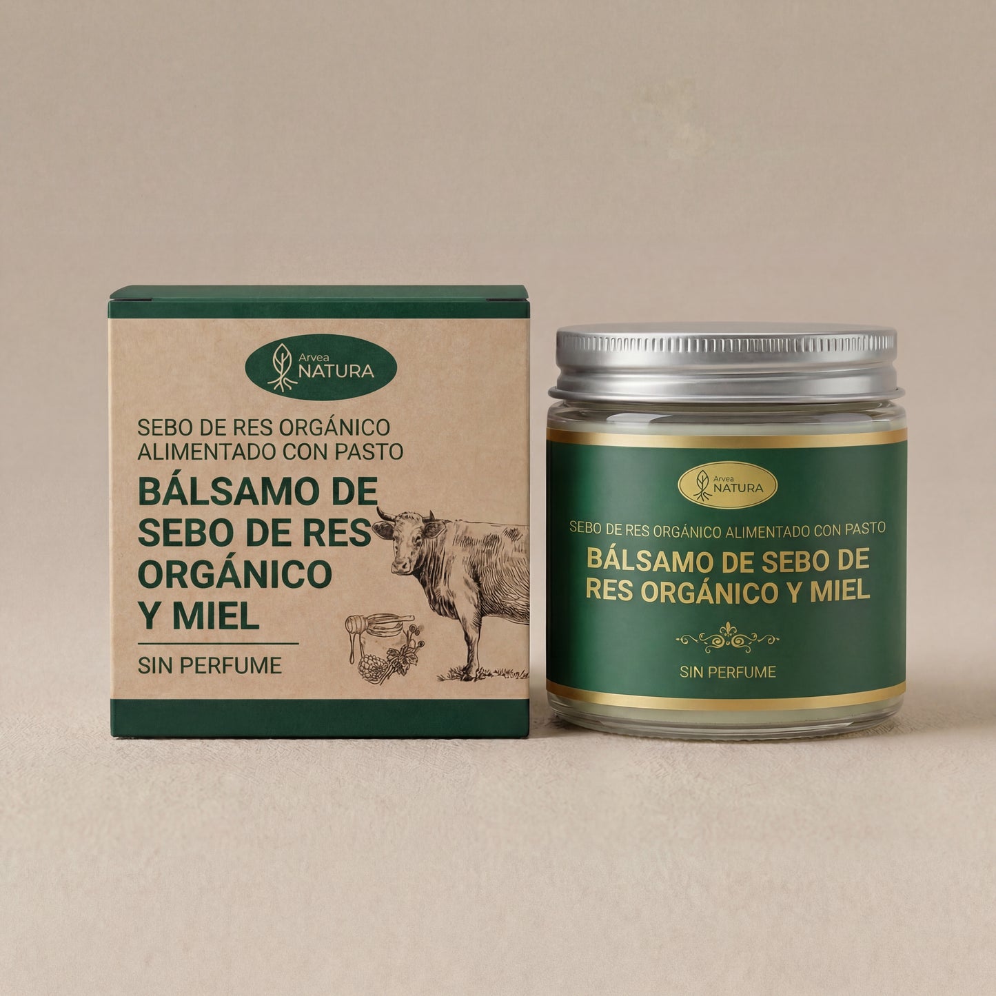 Sebo de Res de Pasto 100% Orgánico - ArveaNatura