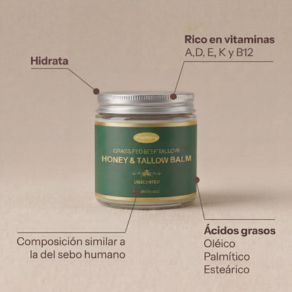 Bálsamo de Sebo de Res con Miel
