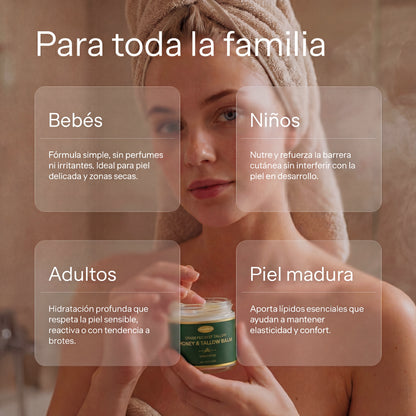 Bálsamo de Sebo de Res con Miel